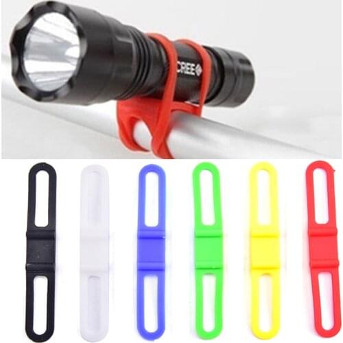 2pcs Bicycle Silicone Tape Bandage Flashlight Mobile Phone Bracket Bicycle Tape Bandage Silicone Material