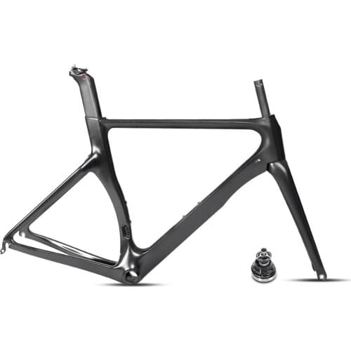 2020 new arrival Aero design Ultralight T800 18K carbon road bike frame carbon fibre racing bicycle frameset