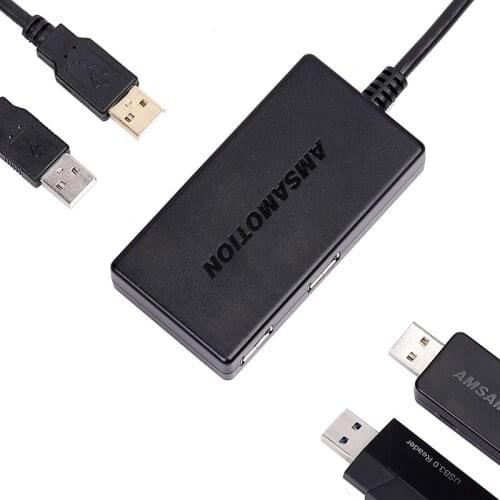 Amsamotion USB Isolator 4Port Extensible ADUM3160 Chip Signal Digital Safety Optocoupler Isolation Protector