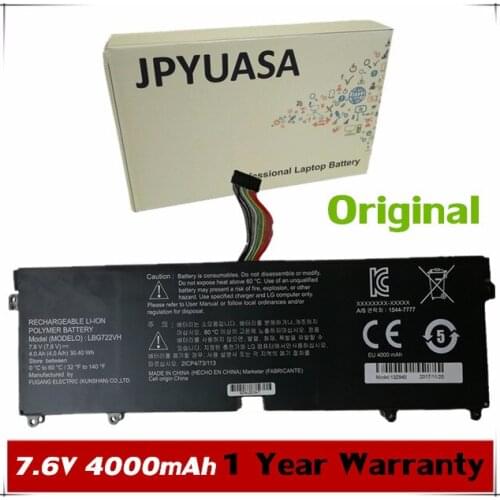 7XINbox 7.6V 4000MAH LBG722VH LBM722YE Laptop Battery For LG 13Z940 14Z950 EAC62198201 13ZD940 14ZD960-GX5GK EAC62198201