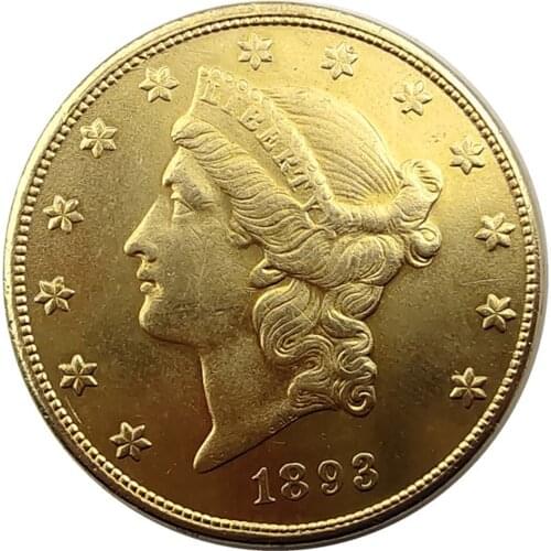 American Statue of Liberty Commemorative Coin Eagle Ocean Gold Coin Copper Magnet Does Not Attract Commemorative Coin