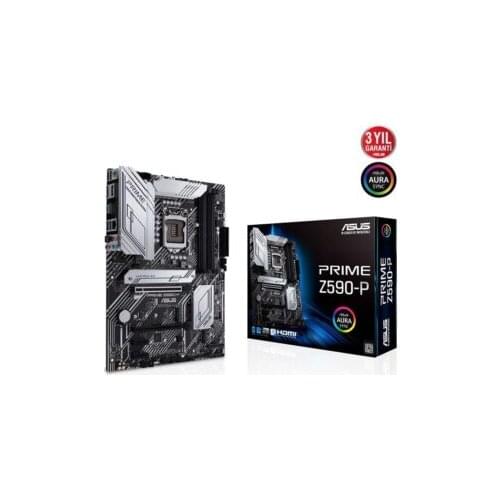 Asus Prime Z590-P Intel Z590 Lga1200 DDR4 5000 DP ATX Gaming Anakart