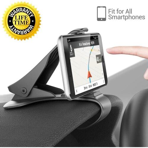 Car Phone Holder For Iphone XS Max XR Universal Car Mount HUD Dashboard Cradle GPS Navigator Bracket For Samsung For Huawei