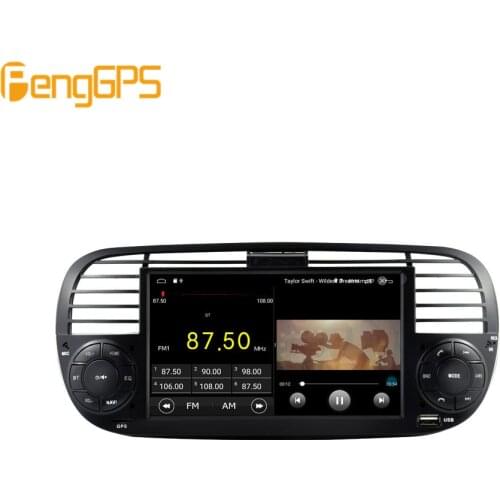 Android9.0 Car gps multimedia DVD player for FIAT 500 2007 2008 2009 2010 2014 Navigation auto stereo with wifi bluetooth radio