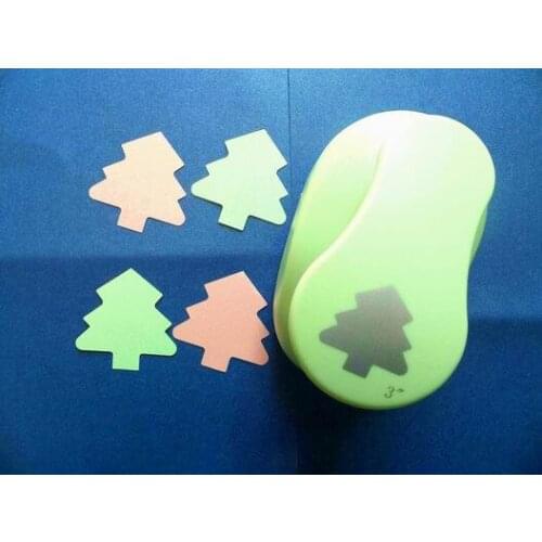 Free shipping 3"(7.6cm) christmas tree shape EVA foam punch DIY craft punch for greeting card furador Scrapbook Handmade puncher