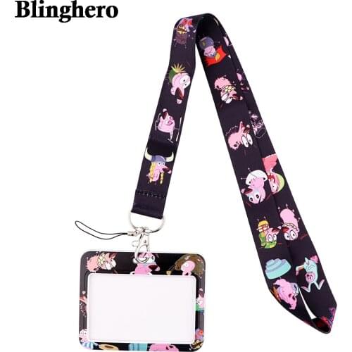 CB659 Pink Animal Funny Lanyard Keychain Lanyards for Keys Badge ID Mobile Phone Rope Neck Straps Accessories Gifts