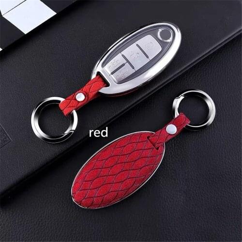 Key shell car key pack cover Galvanized Alloy Car Key Bag for Nissan 370Z Altima GT R Maxima Murano Rogue Sentra