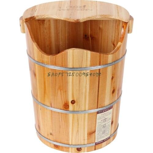 Wooden 45cm High Foot Bucket, Wooden Bucket, Foot Washing Bucket, Chinese Fir Foot Bath Bucket, Foot Therapy Bucket, Foot Bath T