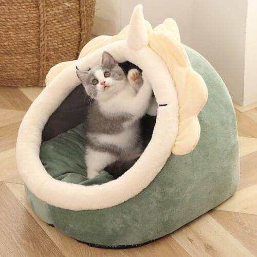Cat House Four Seasons Universal Cat House Home Closed Cat House Winter Warm Kennel Bed Pet Supplies