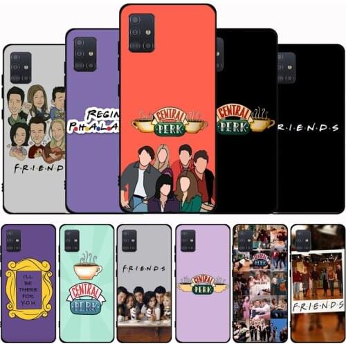 Friends TV Central Coffee Black Soft Phone Case For Samsung M21 M31S M41 M51 M10 M20 M30S M40 A7 A8 A9 2018 A12 A80 A90