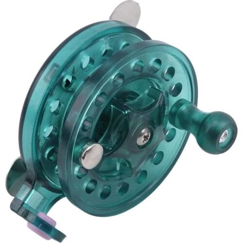 Ice Fishing Reel Outdoor Winter Plastic Ice Fishing Wheel Carp Feeder Fly Bait Winter Rod Plastic Reel Fish Hand Pole Accessorie