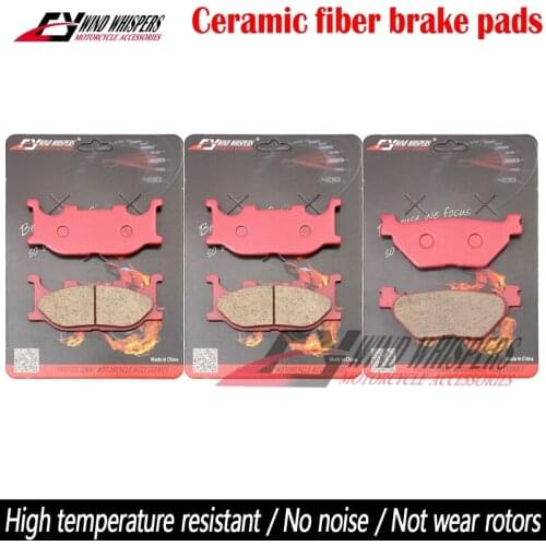 Motorcycle Ceramic Front Rear Brake Pads For Yamaha XVS 1300 A Midnight Star 2007-2013 XVS1300 ACFD 2014-2016