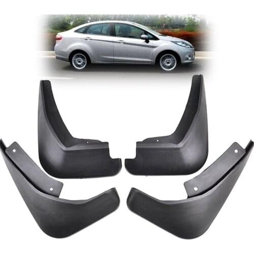 Molded Mud Flaps for Ford Fiesta Mk7 2009 - Mudflaps Splash Guards Mudguards 2010 2011 2012 2013 2014 2015 Accessories