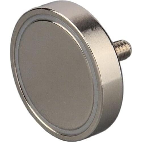 2PCS 88Kg Magnet Strong Neodymium Magnet Power Strong Fixed Magnetic Material Base Base with 1/4''-20 Male Threaded Stud