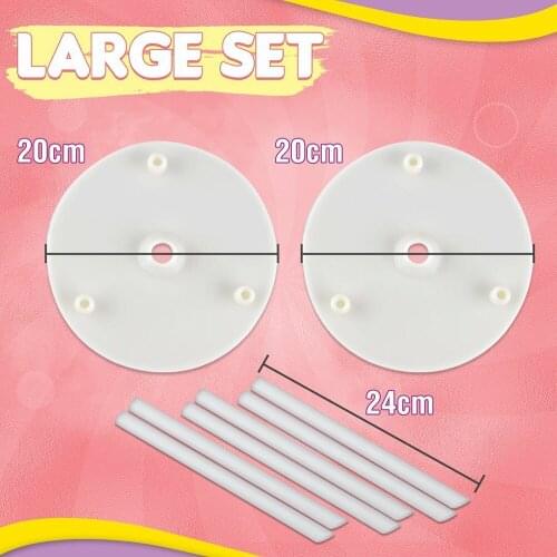 Multi-Layer Cake Support Set Round Dessert Shelf Cake Gasket Cake Support Frame Cake Stands Baking Tools Piling Brackets Dropshi