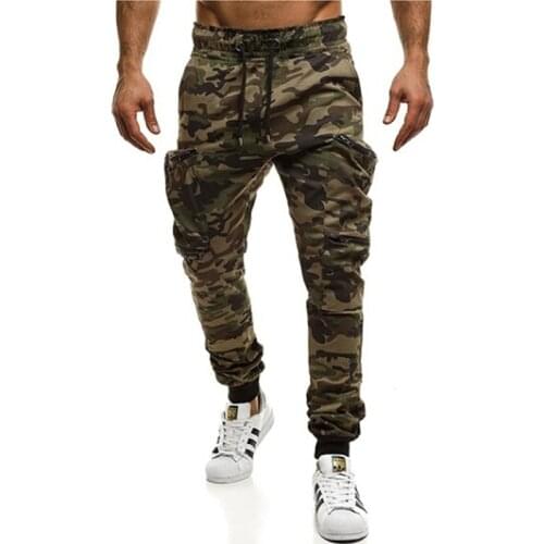 2020 Mens Joggers Autumn Pencil Harem Pants Men Camouflage Military Pants Casual Comfortable Cargo Trousers Camo Joggers