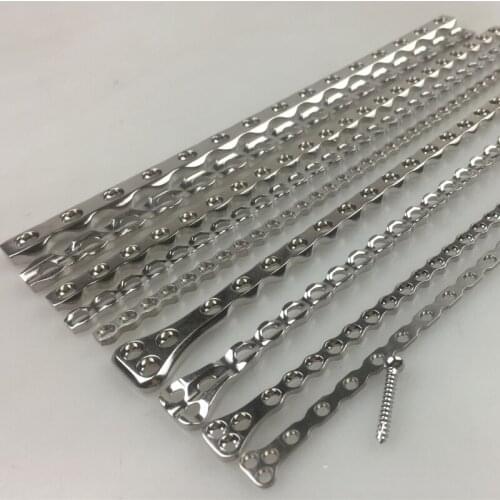 Small animal orthopedic instruments plastic reconstruction compression bone plate point contact bone plate can be cut and bent