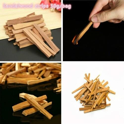 Irregular natural sandalwood sticks aromatherapy sticks household aromatherapy supplies Buddhist aromatherapy supplies 50g/bag