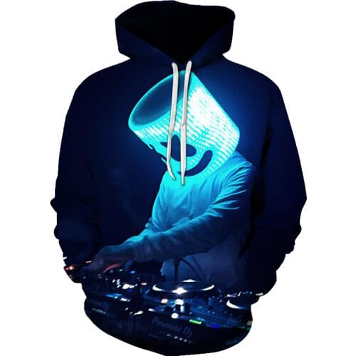 2T - 16T Boys Battle Game 2021 New Hot Sale DJ Marshmallow Theme Hoodie 3D Printing Hoodie Sweatshirt Cool Top Men Ladies Jacket