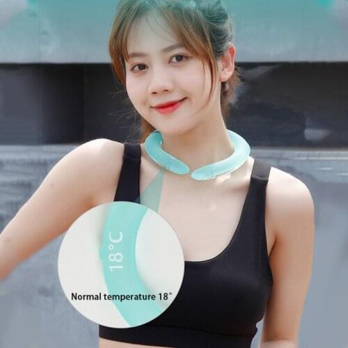 Neck Cooling Tube Reusable Neck Cooler Wearable Cooling Neck Wraps for Summer Heat Relief for Hot Flashes and Fever