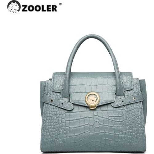 ZOOLER New Totally Cow Soft Real Genuine Leather Lady Handbag Simple Tote Female Large Capacity Purse Brand Messenger Bag #lt501