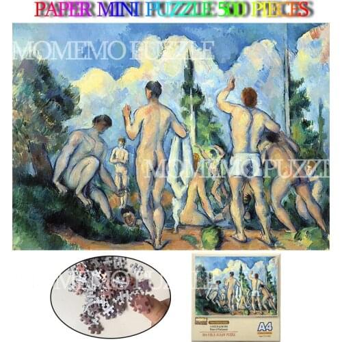 The Large Bathers Paper Jigsaw Puzzle Adults Mini 500 Pieces Puzzle Toys Funny Brain Challenge DIY Assemble Jigsaw Puzzle Games