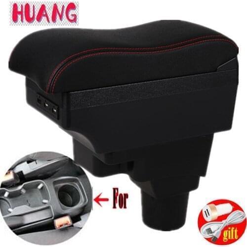 For Chevrolet sonic Armrest For Chevrolet AVEO Car Armrest box Retrofit parts Interior Storage box USB LED Simple installation