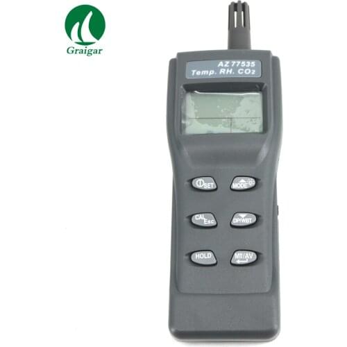 AZ77535 Portable Air Quality Monitor Carbon Dioxide CO2 Detector with Backlight function for working in dark place