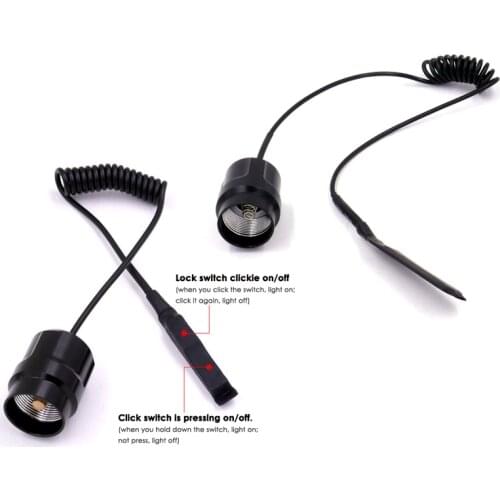1PC NEW Pressure Remote Switch Dual mode Rat Tail for TrustFire TR-3T6 / TR-3L2 LED Flashlight, Hunting Torch Tail Switch