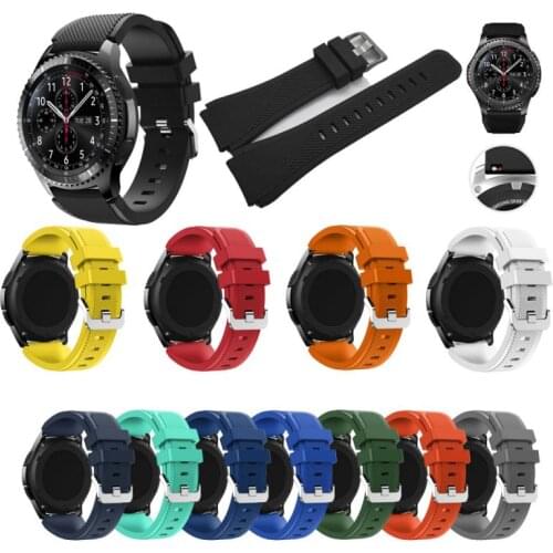 46mm Silicone Wrist Band Strap For Samsung Galaxy Watch R800 Smart Watch Strap For Samsung Gear S3 Watchband Wrist Accessories