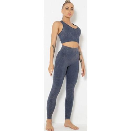 Fitness Suit Seamless Female High Elastic Women Sportwear Leggings And Top Sexy 2Pcs Set Gym Clothing Sport Outfit