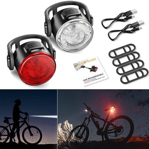 Ultra bright bicycle LED light rechargeable road mountain city bicycle quick release safety light bicycle accessories 1pc