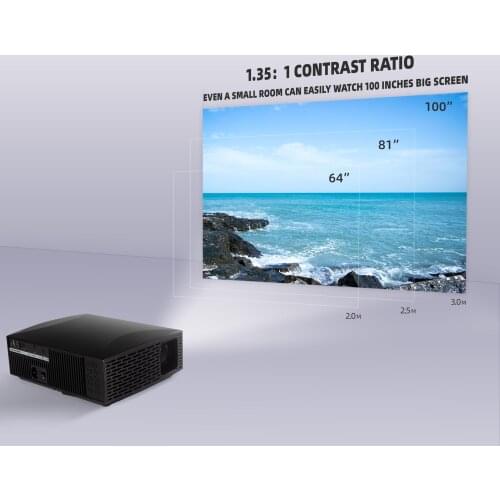 TOP 1 Newest model F30 vivibright FULL HD 1080P best projector led 1920*1080p 5000lumens 3d DLP galaxy projector