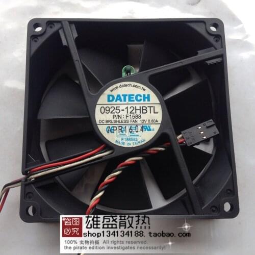 For Dell datech 0925-12HBTL F1588 9025 12V 0.60A Desktop Chassis Fan
