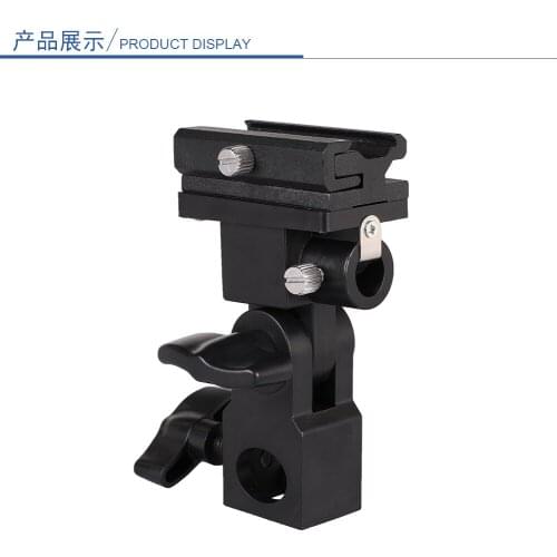 Flash Shoe Umbrella Holder Swivel Light Stand Bracket B
