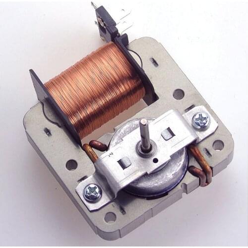 Microwave Oven Parts AC 220V 18W Microwave Oven Fan Motor Shaded Pole Gear Motors Cooling Fan 2 Pins Fan Motor Replacement