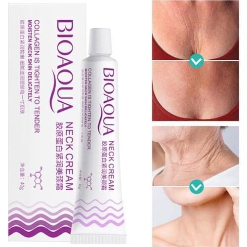 1pc Anti Wrinkle Smooth Anti Aging Whitening Cream Face Collagen Refreshing Neck Cream 40ml Neckline Cream Body Cream