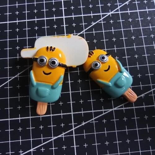 1pcs/lot resin flat back Simulation cartoon with glasses ice 32mm Cabochons Scrapbooking Hair Bow Center DIY Christmas decration