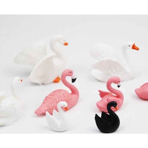 1pc New Black/White Swan Pink Bird Nail Tips Display Stand Support Nail Practice Base Manicure Shooting Props Works Display Tool
