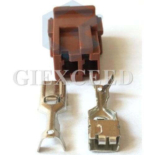 2 Sets 2 Pin AMP TYCO 1-142680-1 Female Automotive Connector 142680-1 Electric Wire Harness Socket