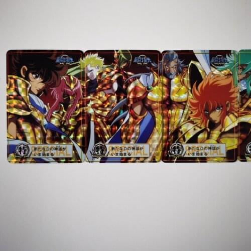 6pcs/set Saint Seiya Twelve Gold 6in1 Hobby Collectibles Game Anime Collection Cards