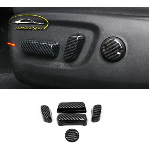 ABS Matte For Toyota Alphard 2016 2017 2018 accessories Car Seat adjustment Switch Cover Trim Sticker car styling 5pcs