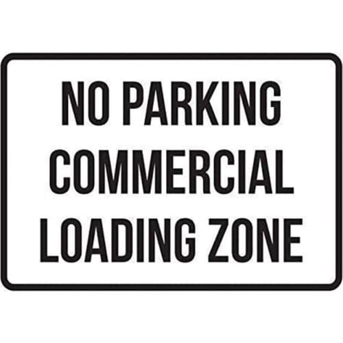 Activity Campground Park No Commercial Loading Zone Old Fashion Aluminum Metal Sign Vintage Look Sign Poster Plaque for Store