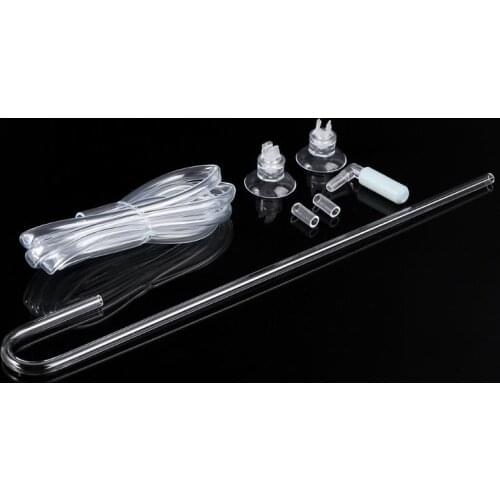Aquarium CO2 System Diffuser 360 Degrees Check Valve Arcylic Tube with Suction