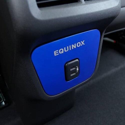 Car Accessories for Chevrolet Equinox 2017 2018 2019 Car rear usb decorative sequin frame carstyling