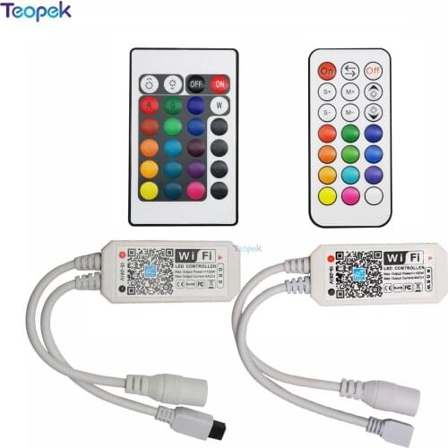 Magic Home Wireless WiFi Controller,RGB/RGBW IR RF LED Controller For WS2811 WS2812B Pixel LED Strip DC5V 12V 24V