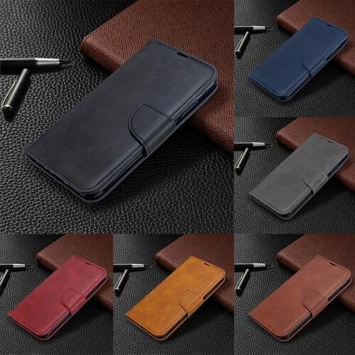 Sheepskin Leather Case For Xiaomi Redmi Note 9S 9 Pro Max 8T 8 7 6 5 4 Pro K30 K20 8 7A 6A 5A 4X Pocophone F1 Flip Wallet Coque
