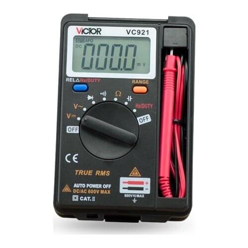 Digital Multimeter VC921 3 3/4 Handheld capacitance resistance frequency tester Meter DMM4000 counts AC DC Voltage Curret