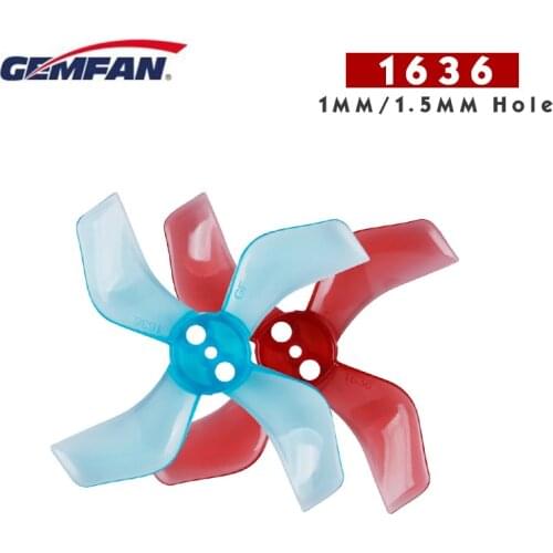 Gemfan 1636 40mm 1.6inch 4blade propeller prop with 1mm/1.5mm mounting hole compatible brushless motor for 80mm FPV indoor frame