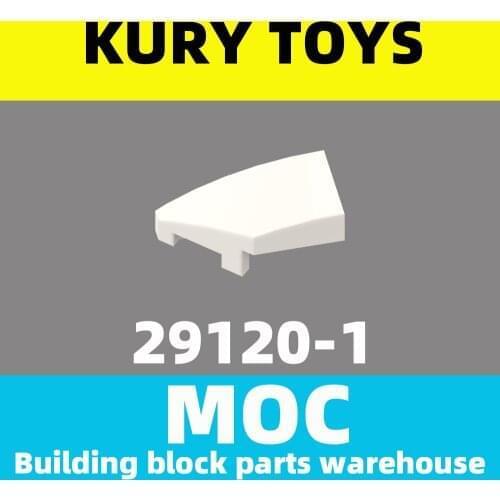 Kury Toys DIY MOC For 29120 100pcs Building block parts For Wedge 2 x 1 with Stud Notch Left For toy brick